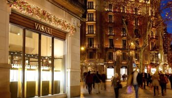 Negozi di lusso in Passeig de Gràcia